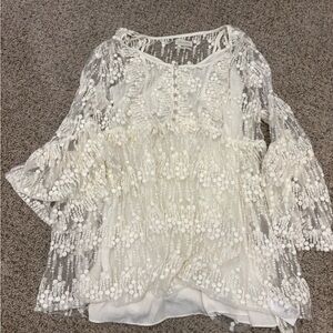 Urban Outfitters White Lace Women's Dress
